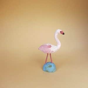 Flamant rose pattes droites santon arlatenco